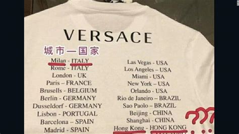 versace t shirts china